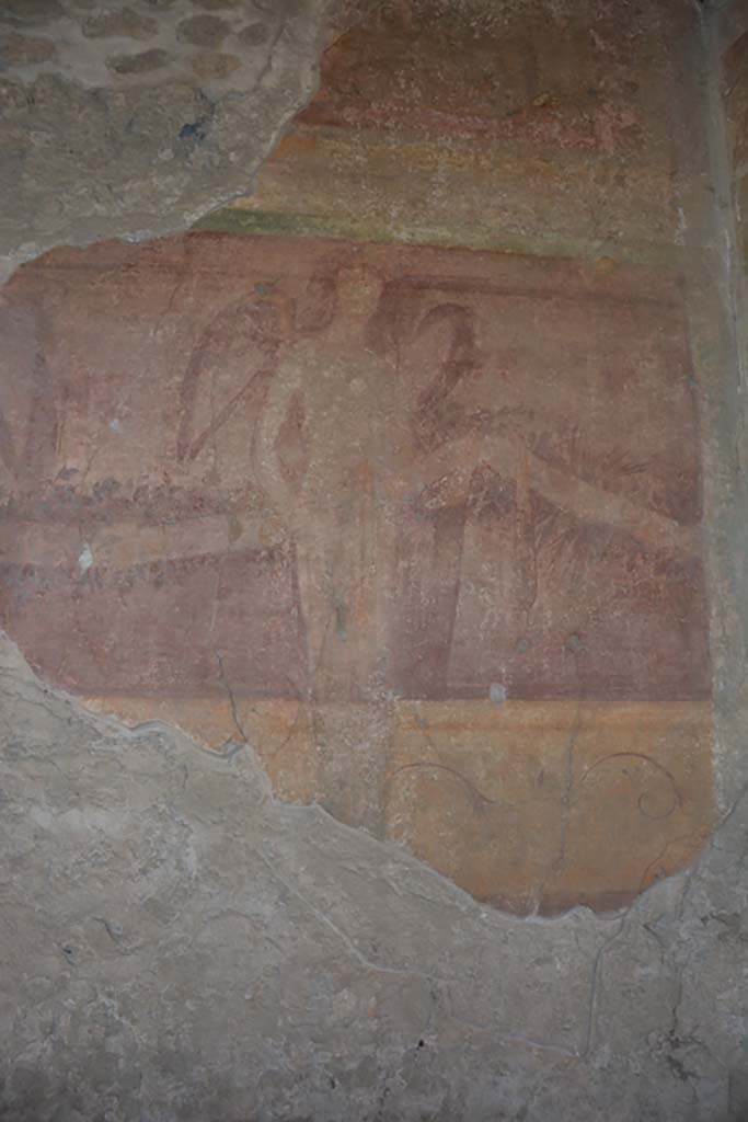 VII.1.40 Pompeii. September 2019. Oecus 12, detail from south wall at west end.
Foto Annette Haug, ERC Grant 681269 DÉCOR.