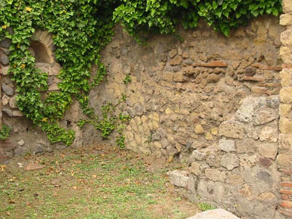 VII.2.12 Pompeii. May 2003. North-west corner, north wall and staircase, on right. Photo courtesy of Nicolas Monteix.