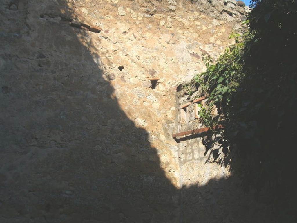 VII.2.14 Pompeii. December 2004. North wall of room in north-west corner.