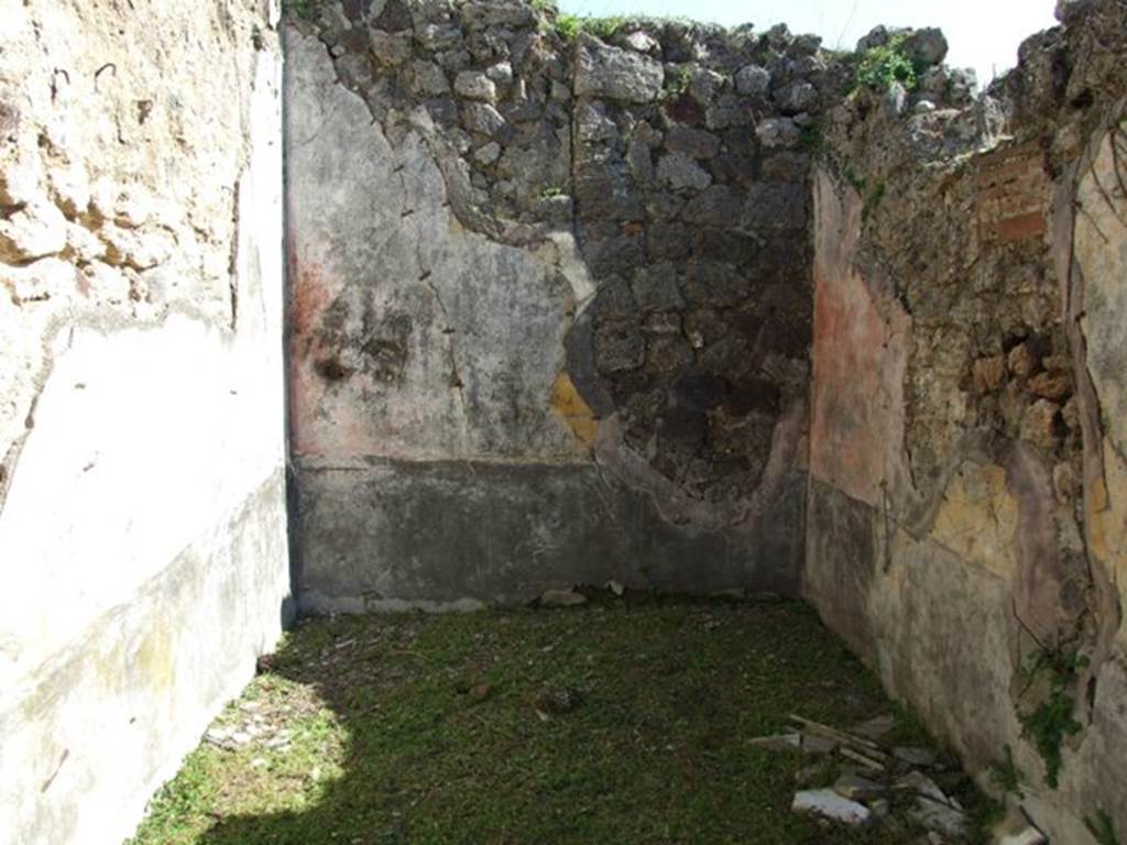 VII.2.16 Pompeii. March 2009. Room 7, east wall of cubiculum.
