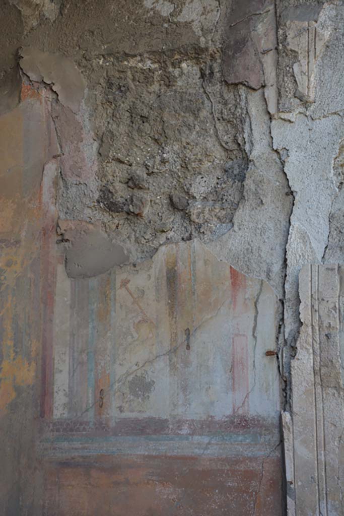 VII.2.16 Pompeii. October 2019. Exedra 17, painted panel from west wall at north end.
Foto Annette Haug, ERC Grant 681269 DÉCOR.