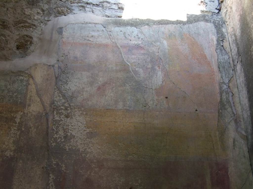 VII.2.16 Pompeii. March 2009. Room 20, north wall of triclinium. Upper section of north east corner.