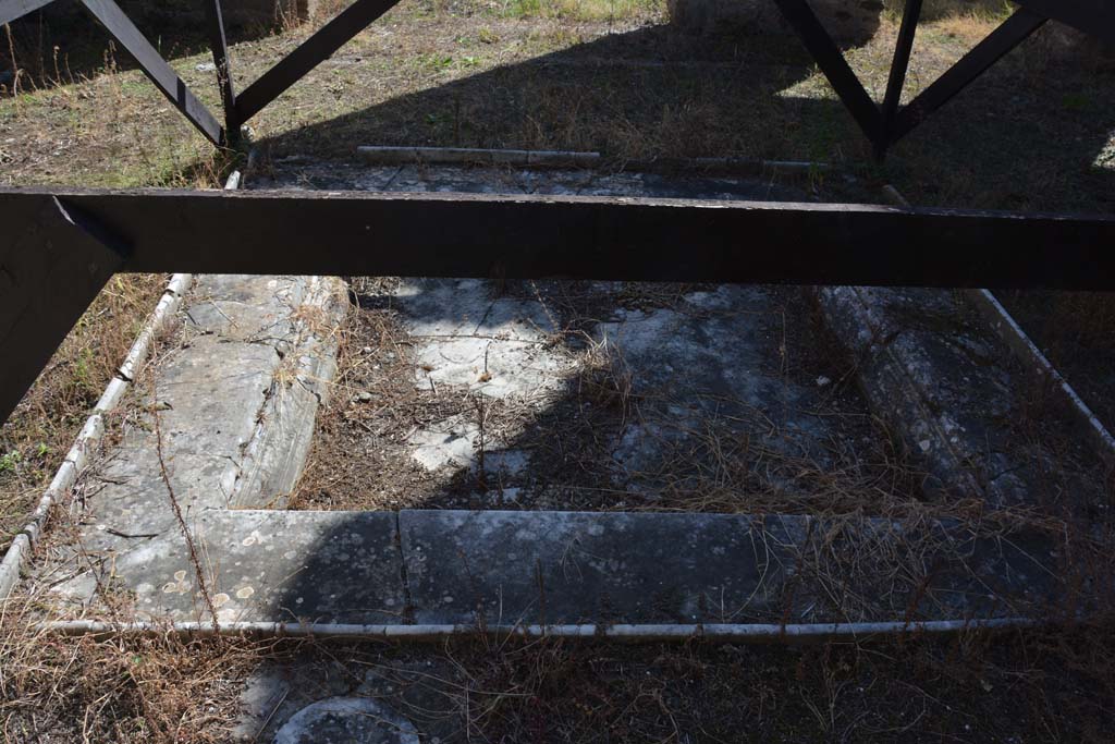 VII.2.16 Pompeii. October 2019. Room 2, looking south across marble impluvium in atrium.
Foto Annette Haug, ERC Grant 681269 DÉCOR.