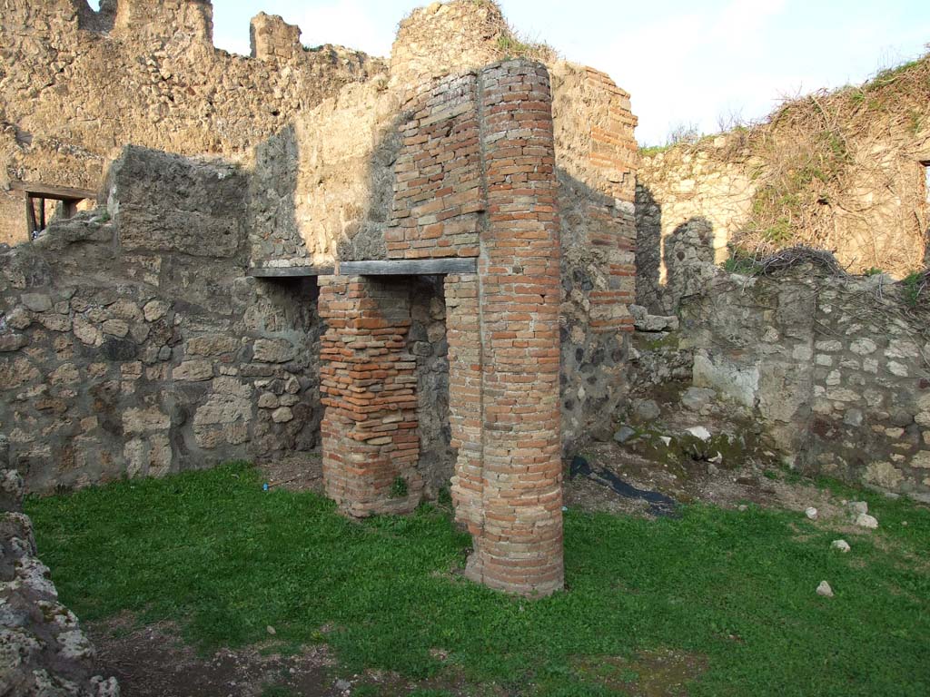 VII.2.22 Pompeii. December 2006. Site of two rooms on north side of bakery in north-east corner.