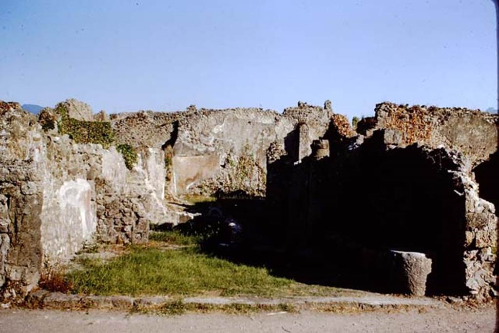 VII.3.3 Pompeii. 1966. Entrance, looking south. Photo by Stanley A. Jashemski.
Source: The Wilhelmina and Stanley A. Jashemski archive in the University of Maryland Library, Special Collections (See collection page) and made available under the Creative Commons Attribution-Non Commercial License v.4. See Licence and use details.
J66f0591
