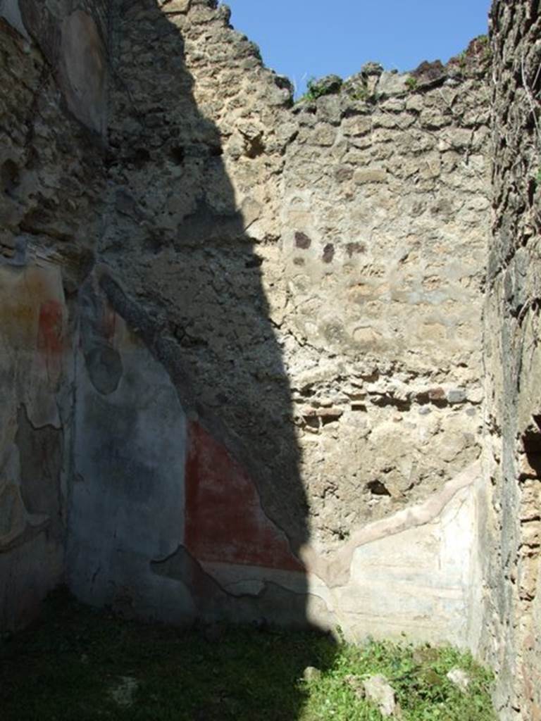 VII.3.29 Pompeii.  March 2009. Room 3. Triclinium.  North wall.