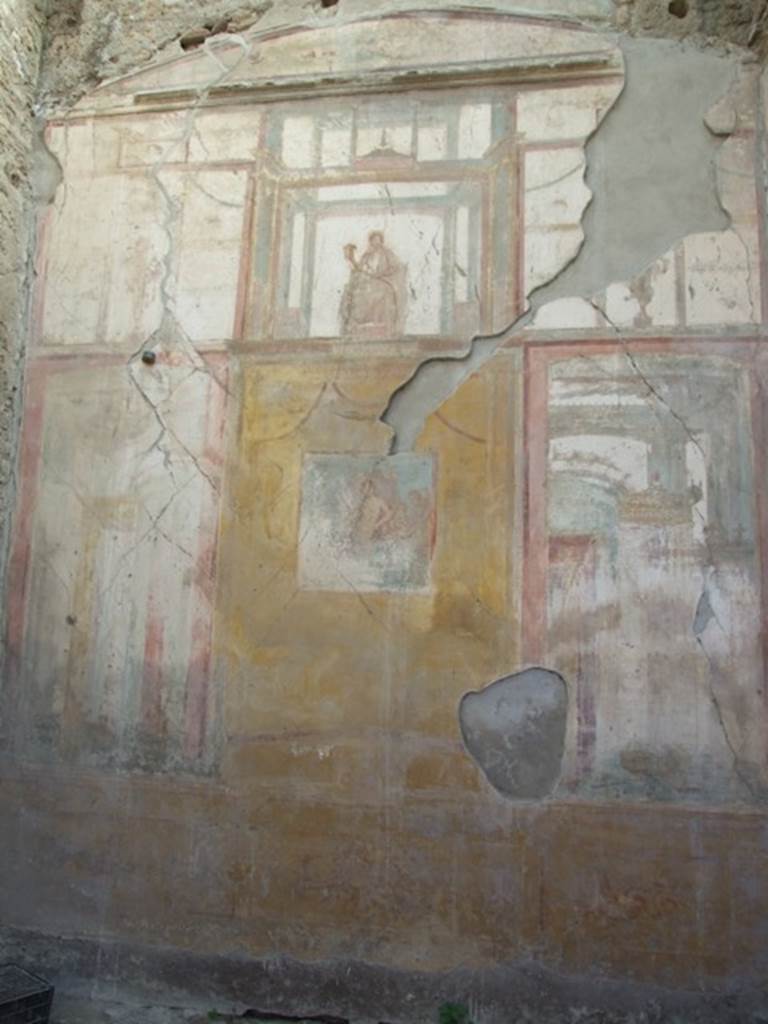 VII.4.31 Pompeii.  March 2009.  Room 12. Oecus.  South wall.
