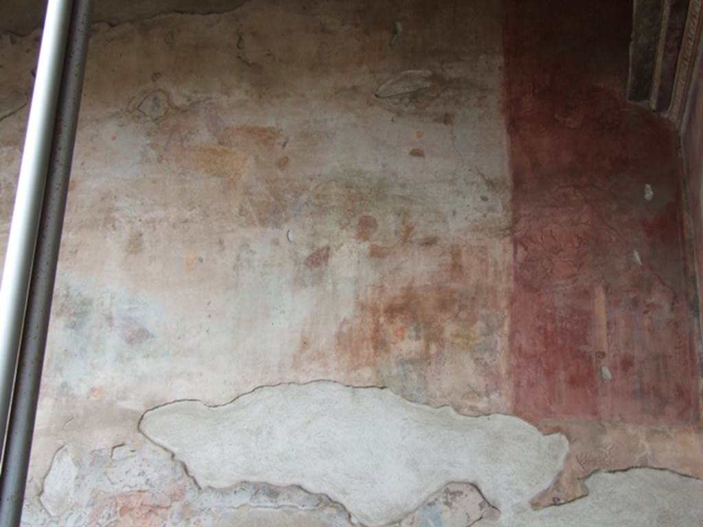 VII.4.48 Pompeii. March 2009. Peristyle, upper west end of south wall. 
Painting of hunt scene