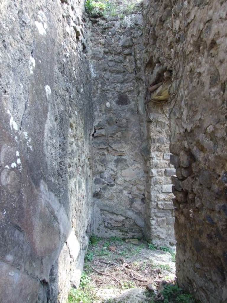 VII.4.56 Pompeii.  March 2009.  Room 8.  Looking South to entrance from North Portico for staircase.