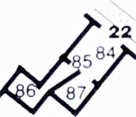 VII.6.22 Pompeii. Plan based on PPM.
See Carratelli, G. P., 1990-2003. Pompei: Pitture e Mosaici: Vol. VII. Roma: Istituto della enciclopedia italiana, p. 182.