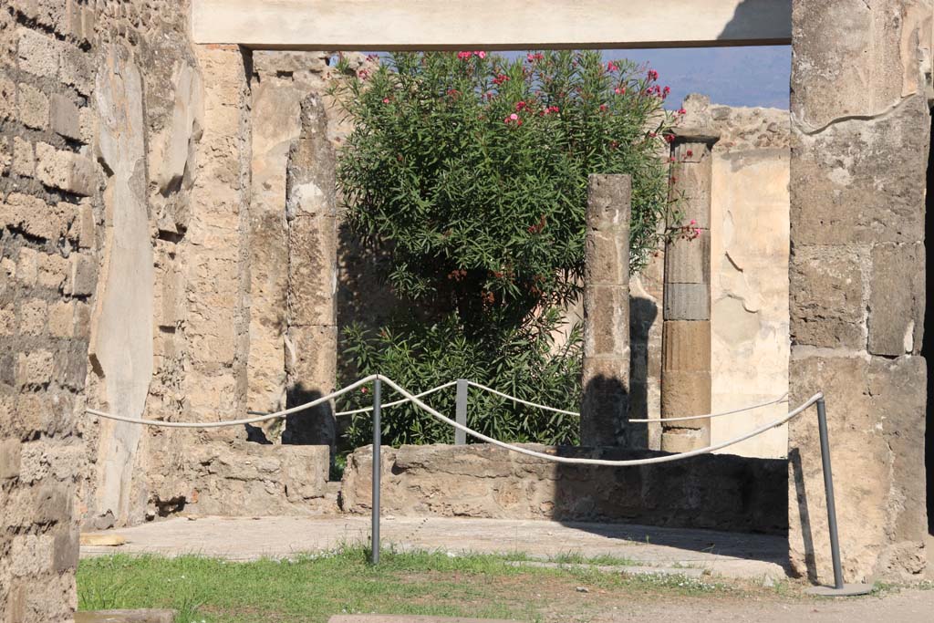 VII.7.2 Pompeii, September 2017. 
Looking north across tablinum “k” towards peristyle/garden “x” at rear. Photo courtesy of Klaus Heese.
