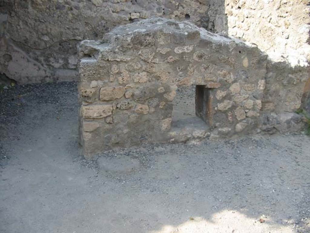 VII.7.9 Pompeii. May 2003. North side of south-east room behind steps to upper floor at VII.7.8.
Photo courtesy of Nicolas Monteix.
