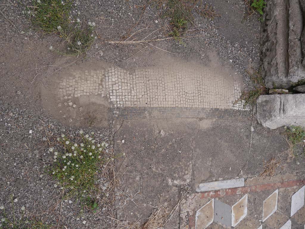 VII.7.32 Pompeii. September 2018. Flooring on west side of south side of base of altar. 
Foto Anne Kleineberg, ERC Grant 681269 DÉCOR.