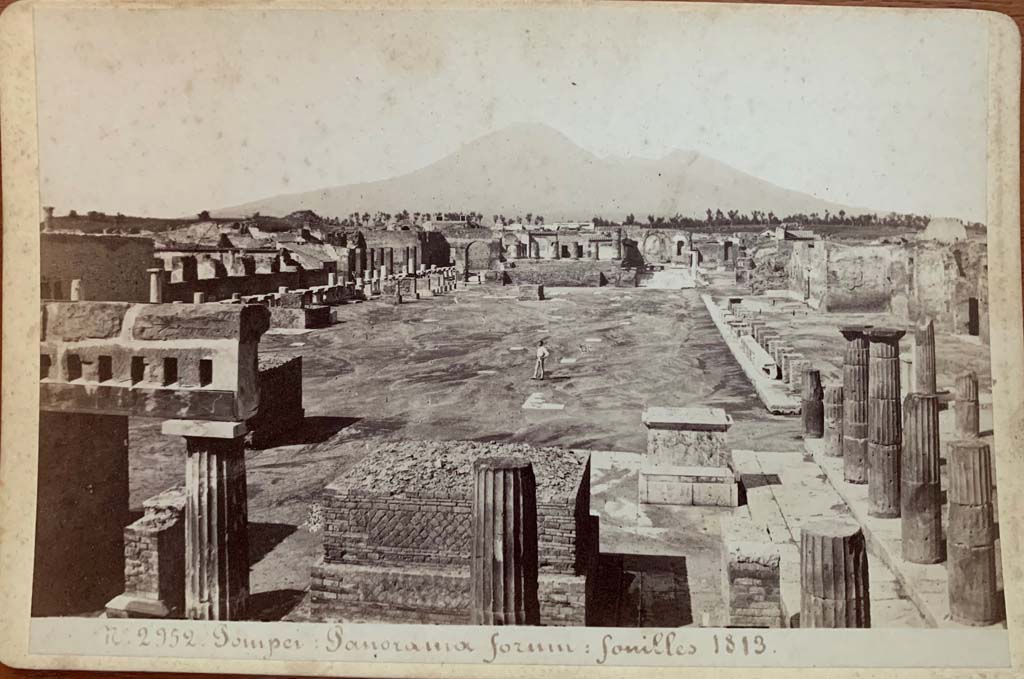 VII.8 Pompeii Forum. Michel Amodio cabinet card 2952, the forum. Looking north from south-east corner. 
Photo courtesy of Rick Bauer.