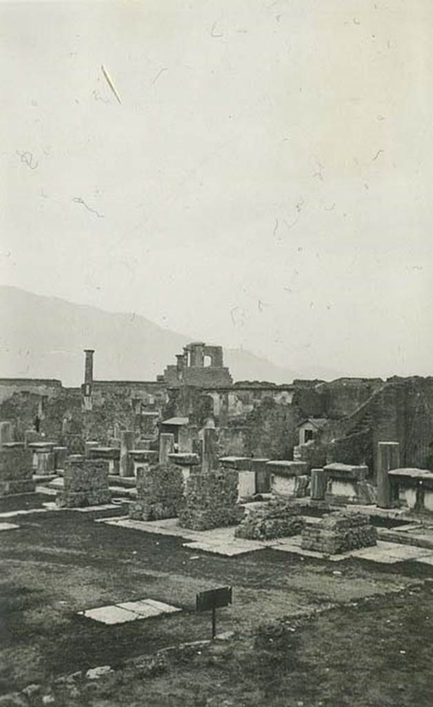 VII.8 Pompeii Forum. April 1938. Looking south along the west side. Photo courtesy of Rick Bauer.