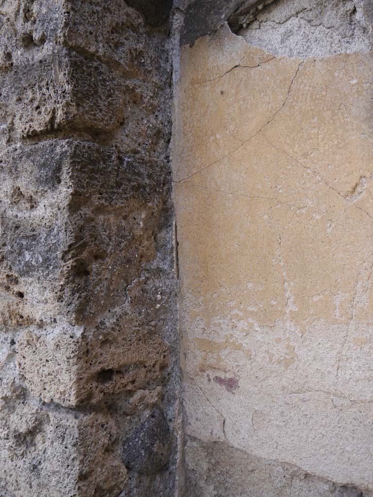 VII.8.01 Pompeii. September 2018. Painted decoration in south-west corner on south wall. 
Foto Anne Kleineberg, ERC Grant 681269 DÉCOR.