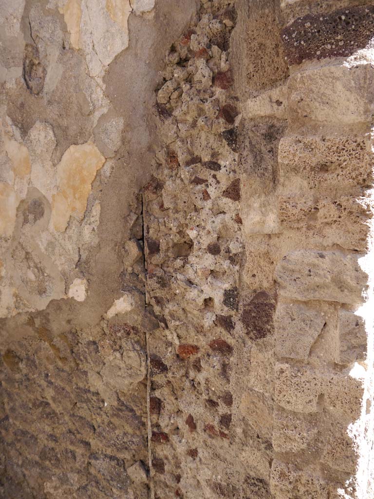 VII.8.01 Pompeii. September 2018. Detail from east wall in north-west corner.
Foto Anne Kleineberg, ERC Grant 681269 DÉCOR.