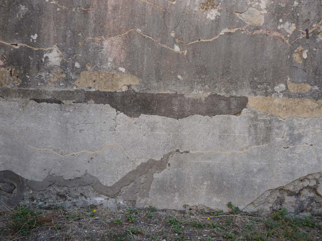 VII.8.01 Pompeii. September 2018. Detail of east wall with remaining painted decoration.  
Foto Anne Kleineberg, ERC Grant 681269 DÉCOR.