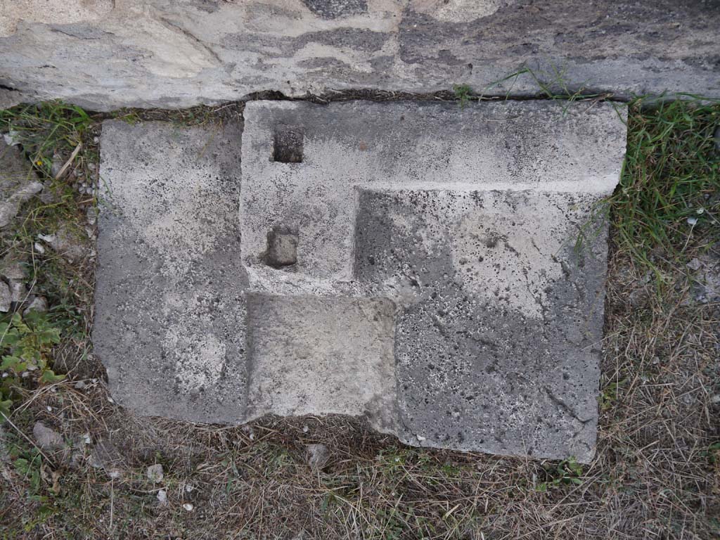 VII.8.01 Pompeii. September 2018. Looking north, detail of paving.  
Foto Anne Kleineberg, ERC Grant 681269 DÉCOR.
