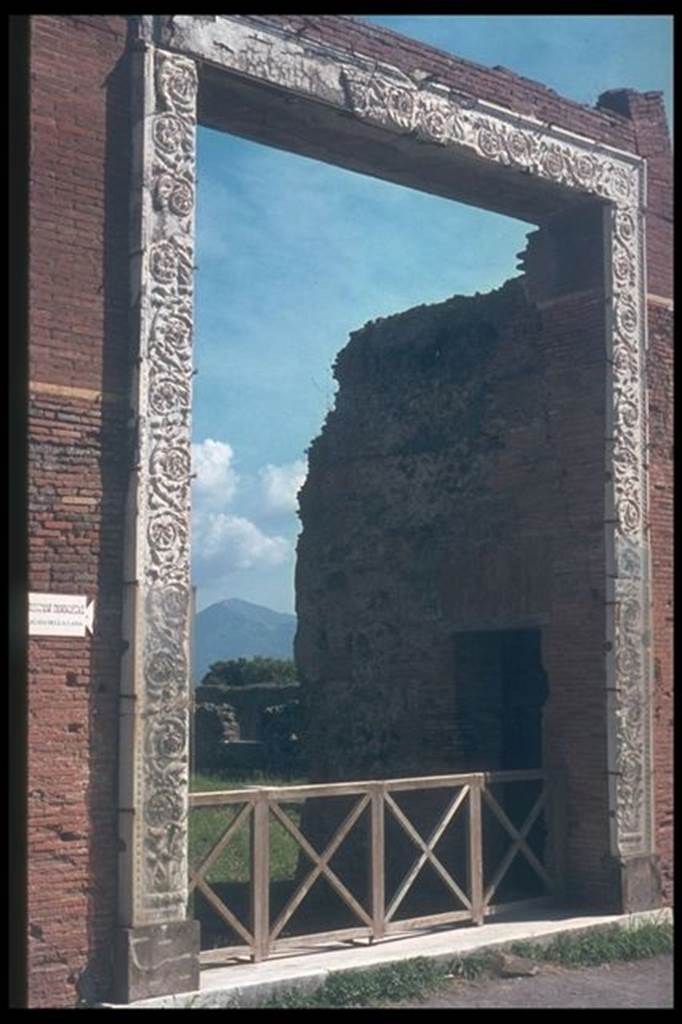 VII.9.1 Pompeii. Portico 1. Entrance 6. Photographed 1970-79 by Günther Einhorn, picture courtesy of his son Ralf Einhorn.
