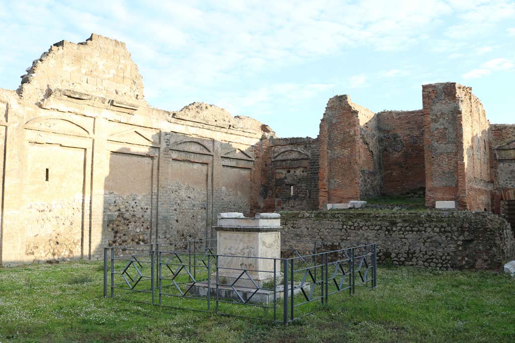 VII.9.2, Pompeii. December 2108. Looking across altar towards north-east corner. Photo courtesy of Aude Durand.