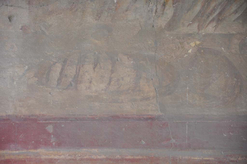 VII.9.7/8 Pompeii. July 2017. Detail from painting on upper west wall. 
Foto Annette Haug, ERC Grant 681269 DÉCOR.