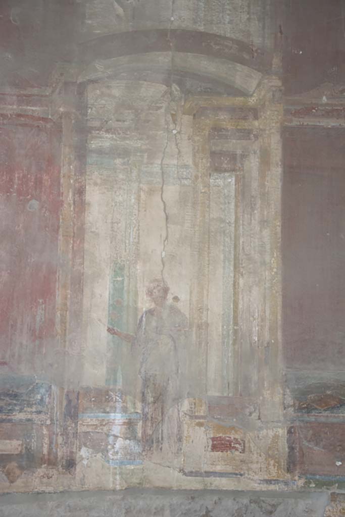 VII.9.7/8 Pompeii. October 2017. Detail from west wall.
Foto Annette Haug, ERC Grant 681269 DÉCOR.