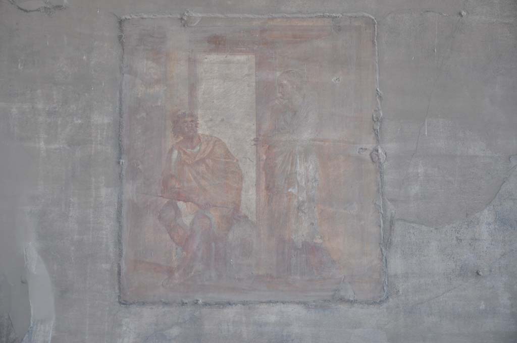 VII.9.7/8 Pompeii. July 2017. Wall painting of Ulysses relating his adventures to Penelope, from north wall.
Foto Annette Haug, ERC Grant 681269 DÉCOR.