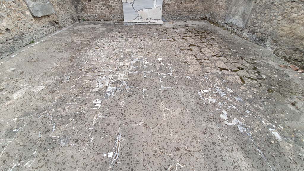 VII.9.7/8 Pompeii. August 2021. Looking east across flooring.
Foto Annette Haug, ERC Grant 681269 DÉCOR.