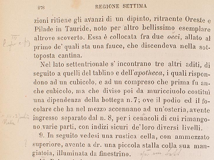 VII.11.6 Pompeii. Description of rooms.
See Fiorelli, G., 1875. Descrizione di Pompei. Napoli, (p.278) of copy with notes by Mau.