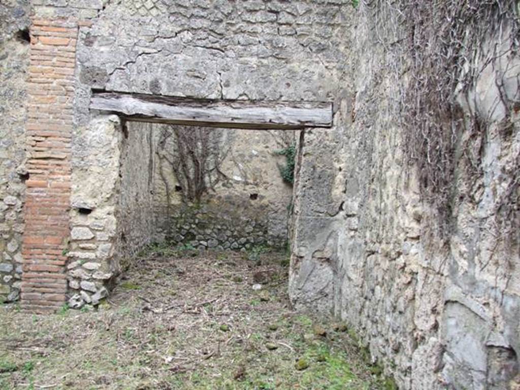 VII.11.14 Pompeii. March 2009. Room in south-east corner of garden area “B”, looking east.