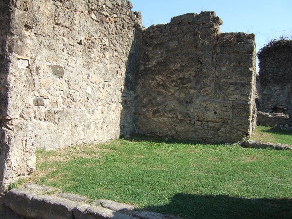 VII.12.2  Pompeii. September 2005. Looking towards east wall and south-east corner.
