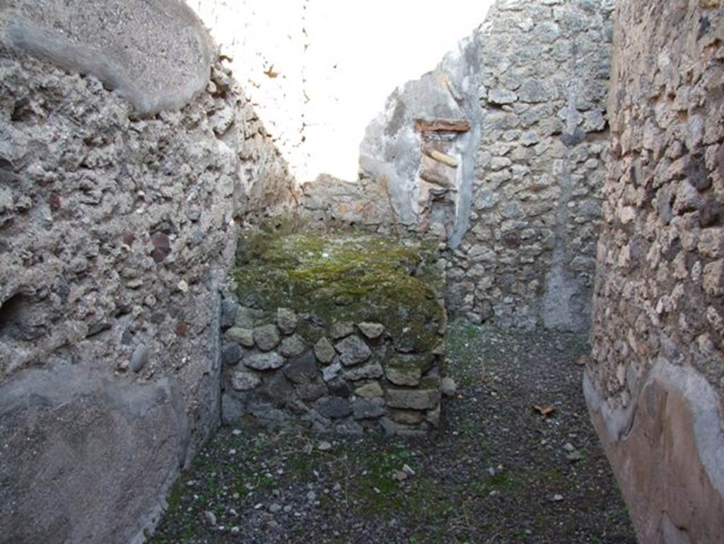 VII.15.13 Pompeii. December 2007.   Kitchen area with Lararium.
