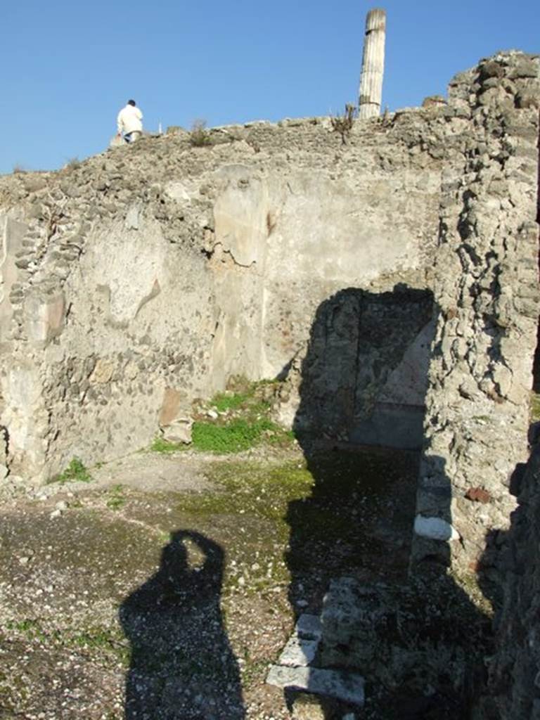 VII.16.13 Pompeii. December 2007. Room 30 on lower level, looking east..