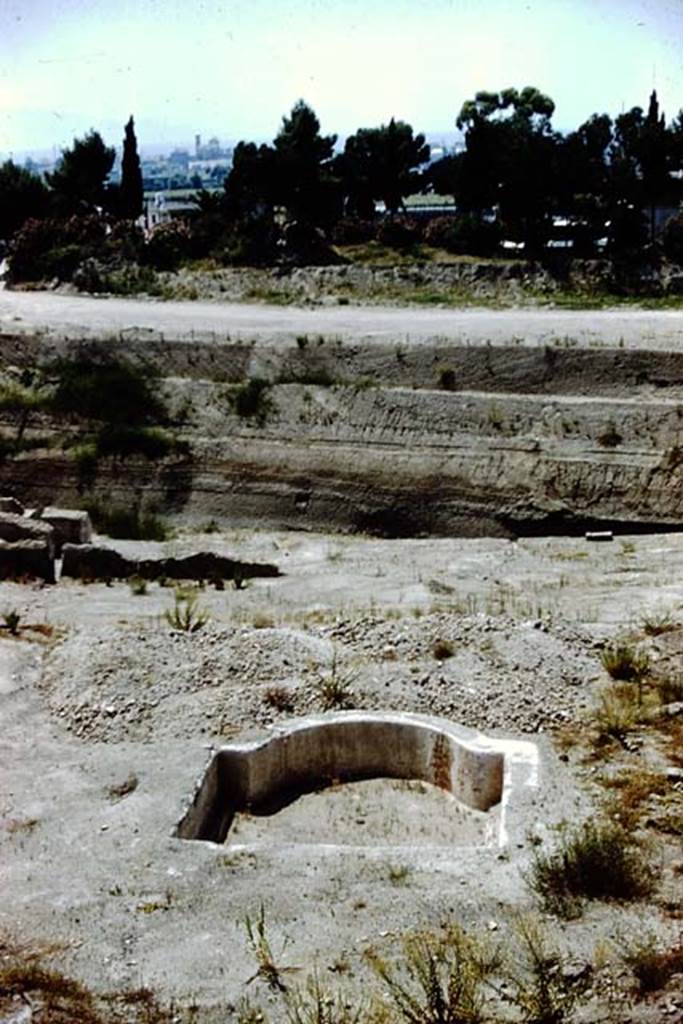VII.16.17-22 Pompeii. 1961. Upon excavation, looking south to garden pool. Photo by Stanley A. Jashemski.
Source: The Wilhelmina and Stanley A. Jashemski archive in the University of Maryland Library, Special Collections (See collection page) and made available under the Creative Commons Attribution-Non Commercial License v.4. See Licence and use details.
J61f0850