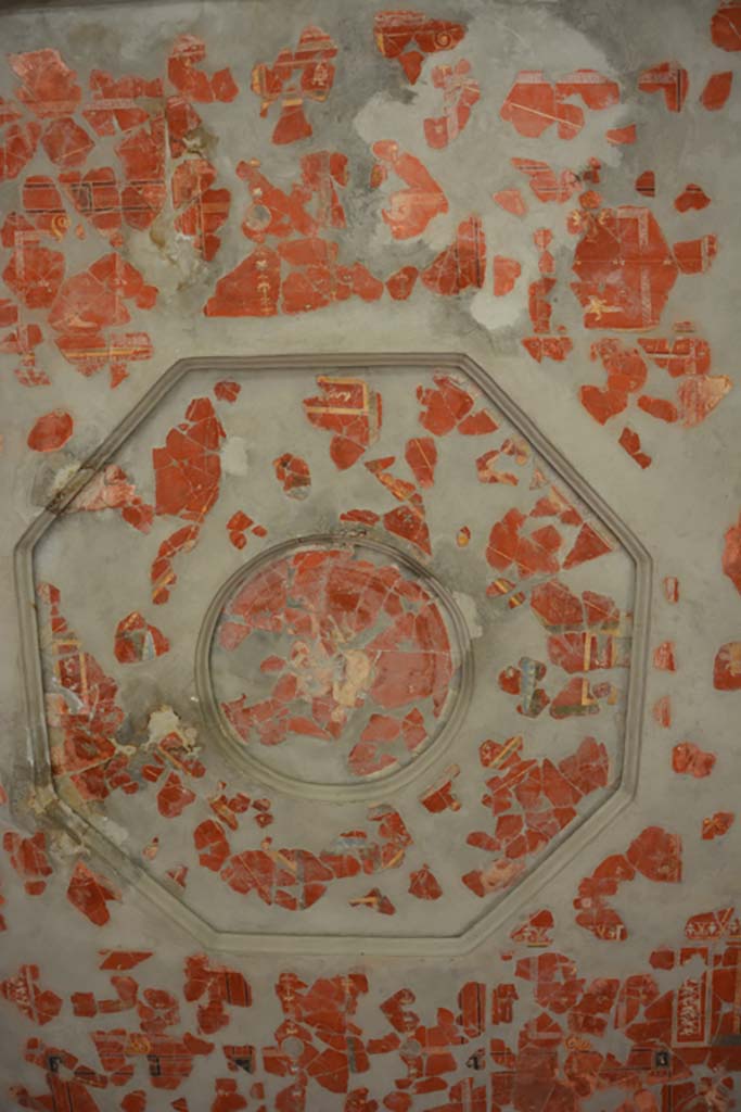 VII.16.22 Pompeii. October 2018. Oecus 48, painted ceiling in oecus.
Foto Annette Haug, ERC Grant 681269 DÉCOR.