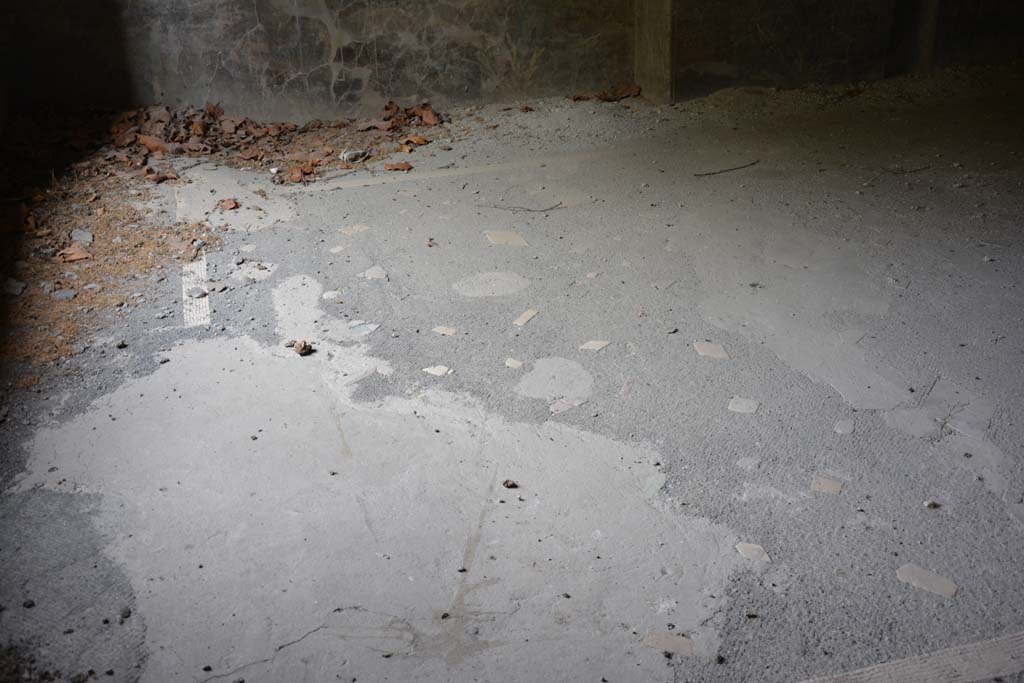 VII.16.17-22 Pompeii. October 2018. Triclinium 25, flooring in north-west corner.
Foto Annette Haug, ERC Grant 681269 DÉCOR.
