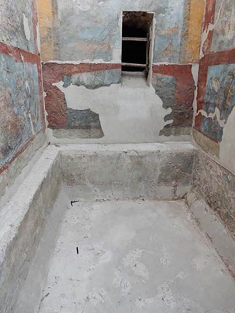 VII.16.a Pompeii. May 2015. Room 9, looking towards north end of natatio or warm pool. 
Photo courtesy of Buzz Ferebee.