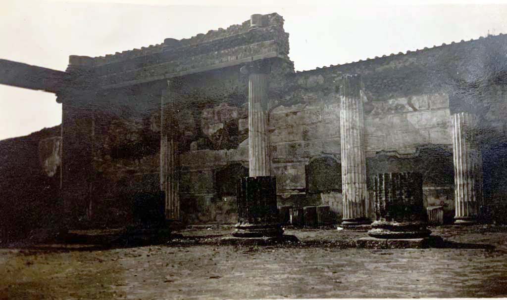 VIII.1.1 Pompeii. May 1934. From an album of the Nierhoff family vacation. 
Looking towards north-west corner. Photo courtesy of Rick Bauer.