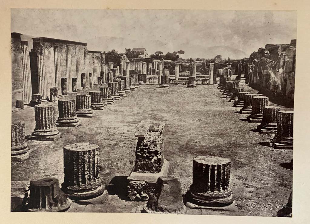 VIII.1.1 Pompeii. Looking east from west end across main central room of Basilica, towards Forum. 
Photograph by G. Sommer. Photo courtesy of Rick Bauer.