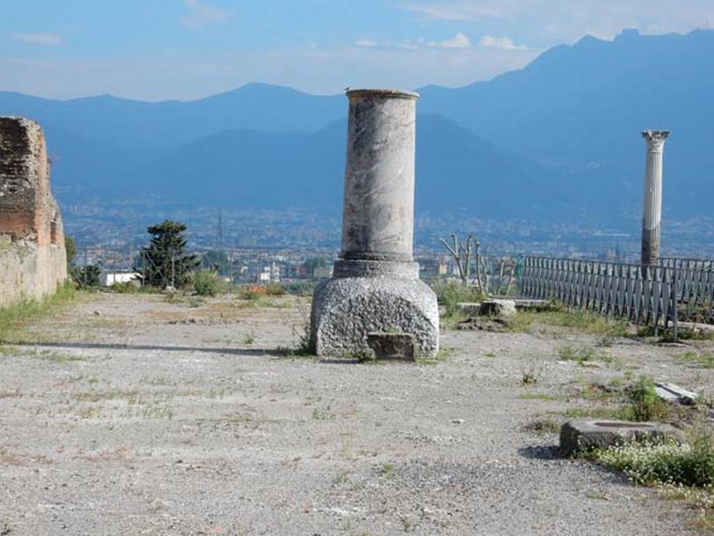 VIII.1.3 Pompeii. May 2015. Looking south across the Sarno plain, from Temple of Venus.  Photo courtesy of Buzz Ferebee.