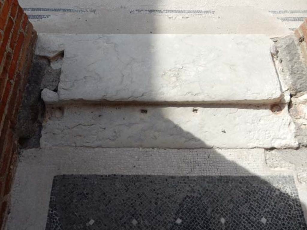 VIII.2.14/16 Pompeii. May 2017. South end of corridor between both houses. Photo courtesy of Buzz Ferebee.