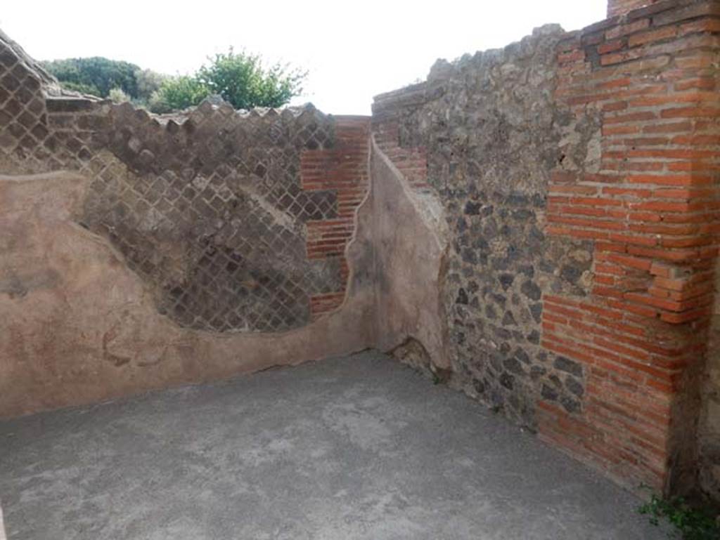 VIII.2.14 Pompeii. May 2017. South-east corner of room on south side of entrance corridor. Photo courtesy of Buzz Ferebee.