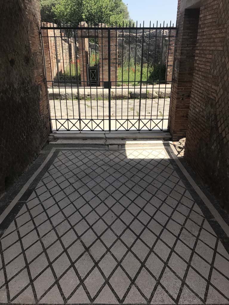 VIII.2.16 Pompeii. April 2019. Looking east towards doorway in entrance corridor.
Photo courtesy of Rick Bauer.