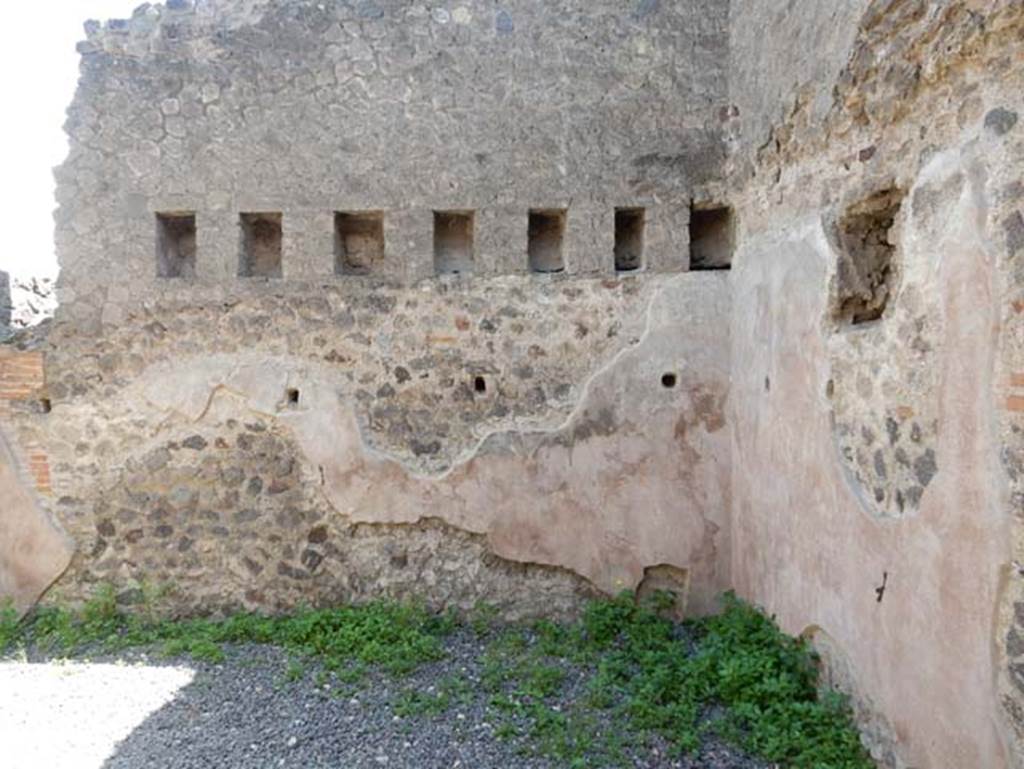 VIII.2.16 Pompeii. May 2018. Looking towards south wall of room on south side of entrance corridor. Photo courtesy of Buzz Ferebee.