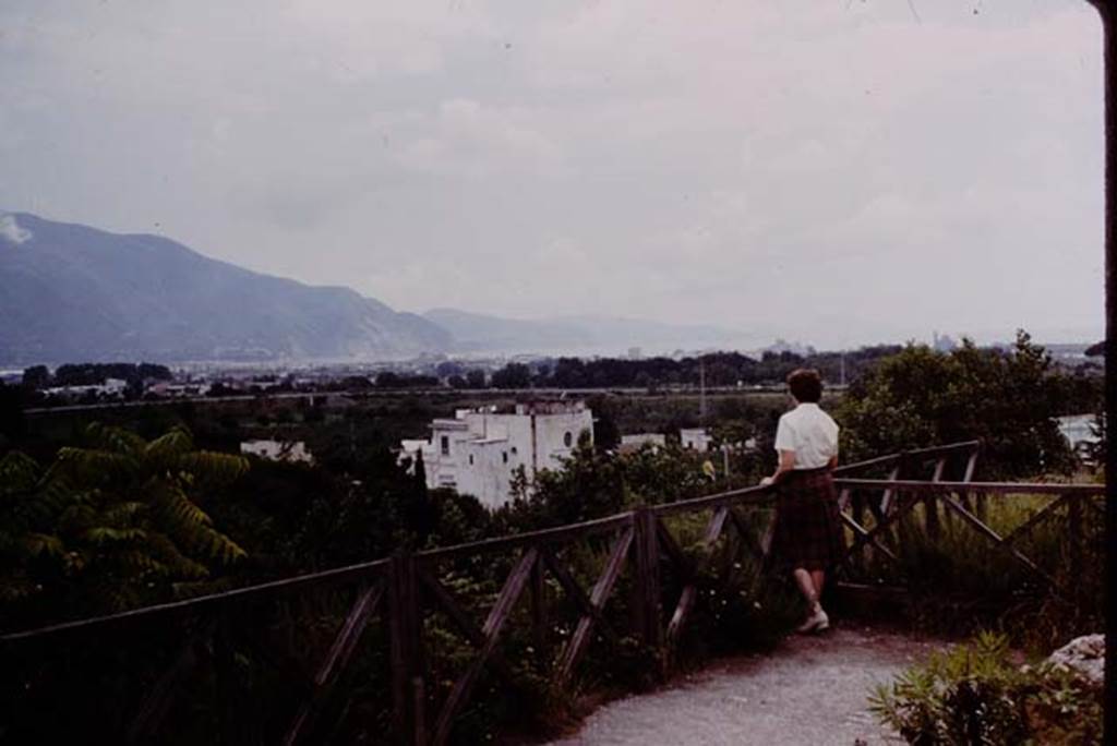 VIII.2.16 Pompeii. 1964. Terrace at rear of house, with fine views of the Bay towards Sorrento and Capri. Photo by Stanley A. Jashemski.
Source: The Wilhelmina and Stanley A. Jashemski archive in the University of Maryland Library, Special Collections (See collection page) and made available under the Creative Commons Attribution-Non Commercial License v.4. See Licence and use details.
J64f0987