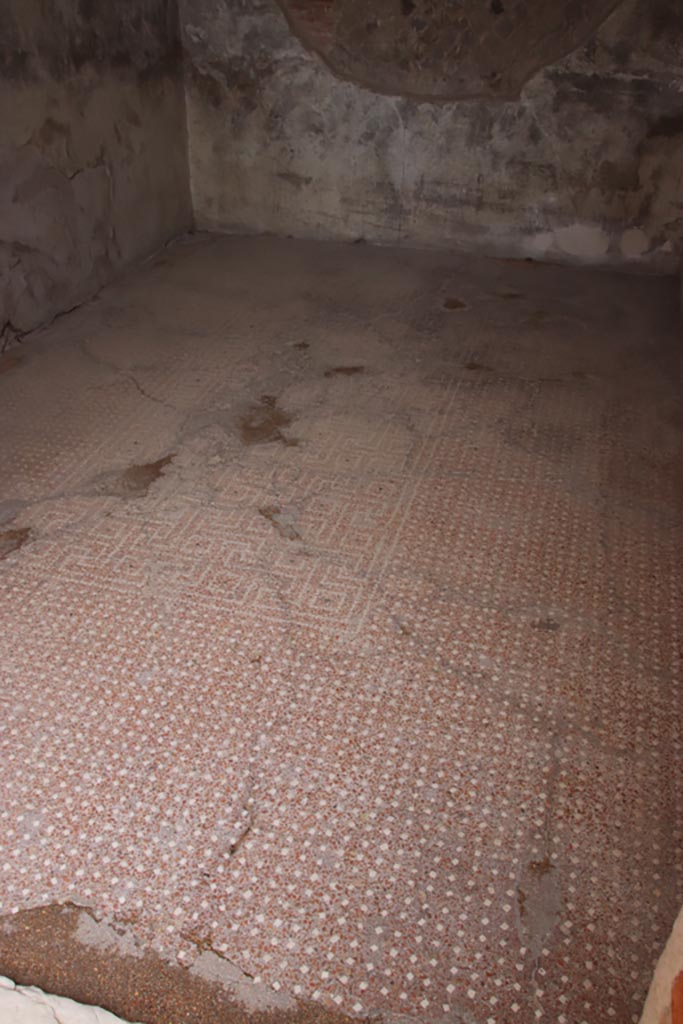 VIII.2.16 Pompeii. May 2024. 
Looking east across flooring of cubiculum. Photo courtesy of Klaus Heese.