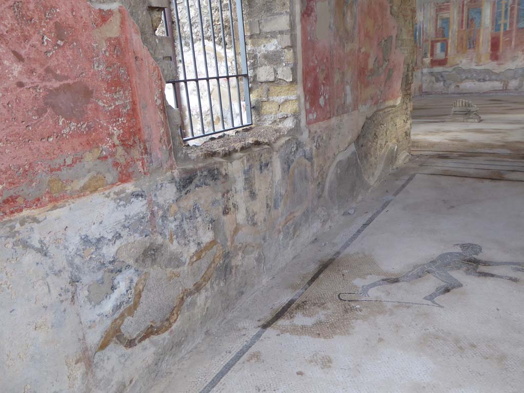 VIII.2.23 Pompeii. January 2017. Looking south along east wall of entrance corridor/fauces. 
Foto Annette Haug, ERC Grant 681269 DÉCOR