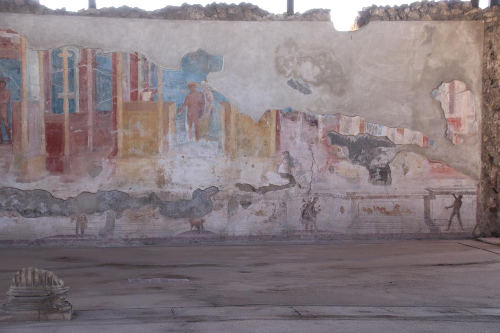VIII.2.23 Pompeii. October 2022. Looking towards the west end of the south wall. Photo courtesy of Klaus Heese.