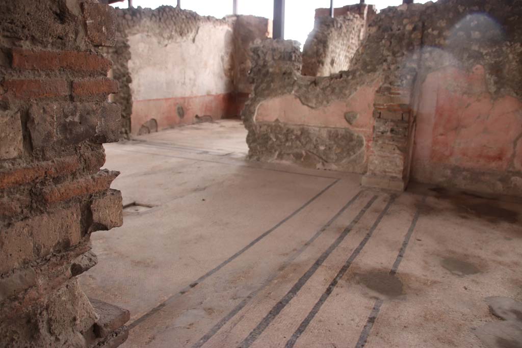 VIII.2.23 Pompeii. October 2020. Doorway to two rooms in south-west corner. Taken from VIII.2.22, looking west. 
Photo courtesy of Klaus Heese.